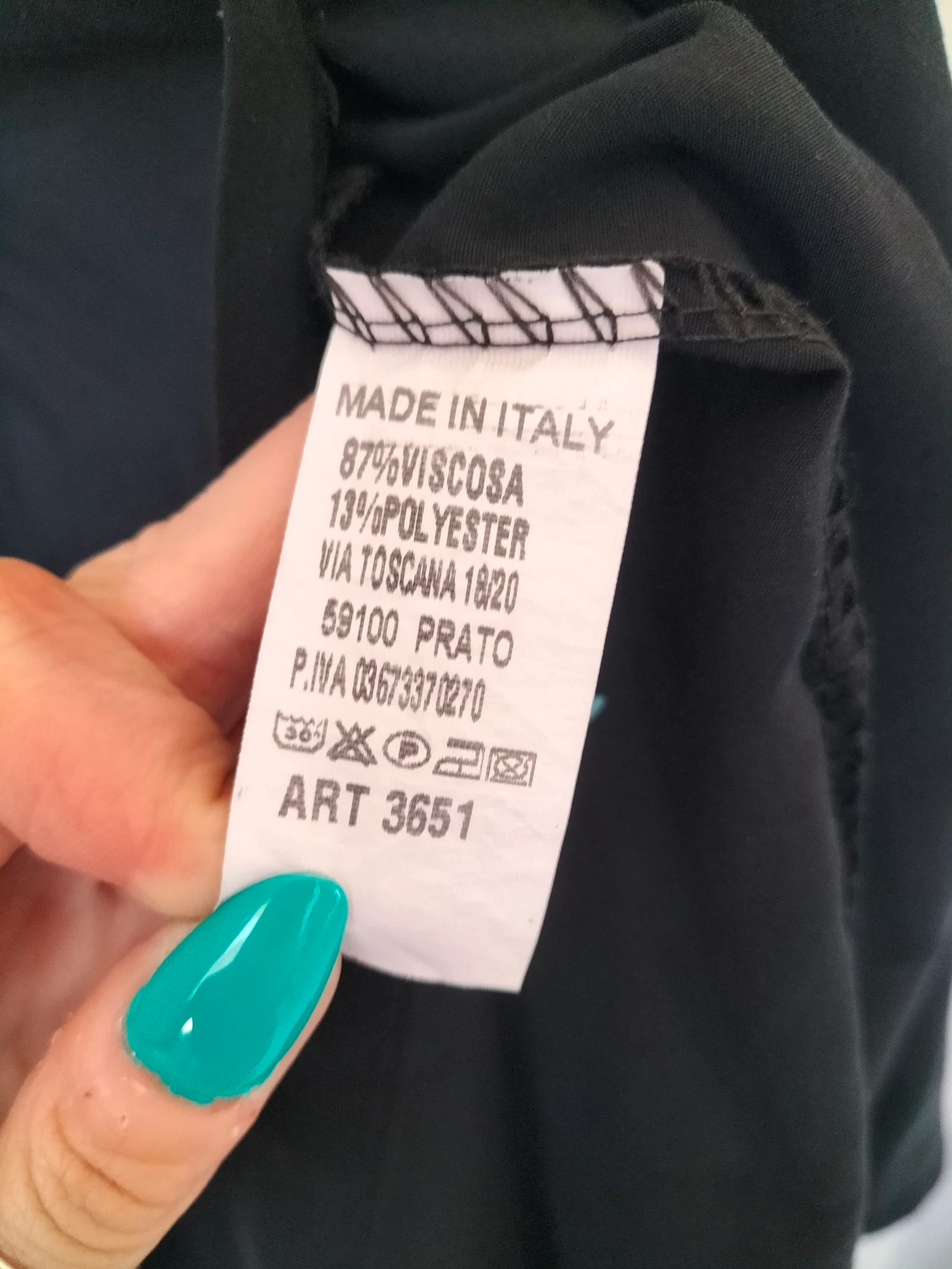 Robe Chemise Noire 34/36 | Made in Italy | Neuve – photo 4